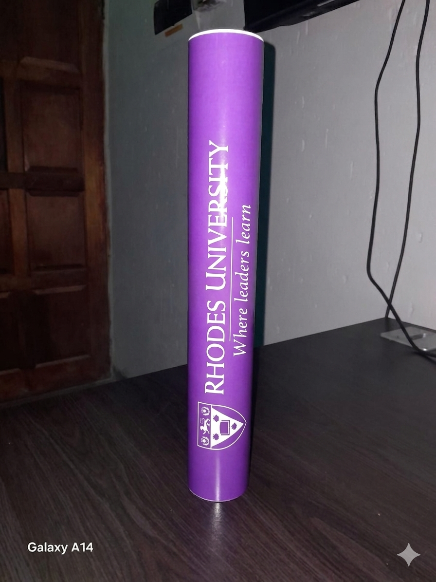 Rhodes University  Graduation Certificate Holder – Premium Design| The Grad Store South Africa